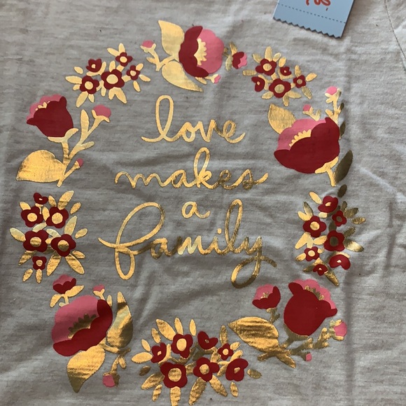 Cat & Jack Shirt- “Love Makes A Family” (Size 4T) - Picture 2 of 2